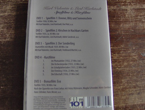 Dvd box karl valentin - box,